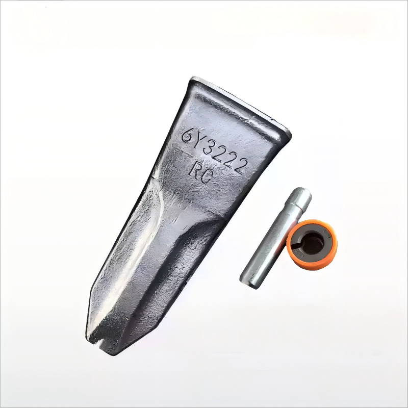 Excavator bucket teeth selected for abrasive ground